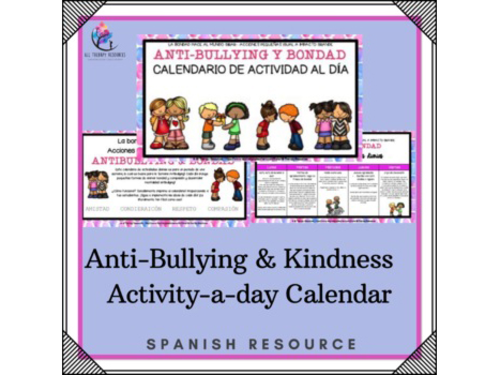 SPANISH VERSION - Anti-Bullying & Kindness Activity-a-day Calendar