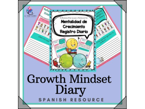 SPANISH VERSION - Growth Mindset Diary - Daily Reflection for Teenagers