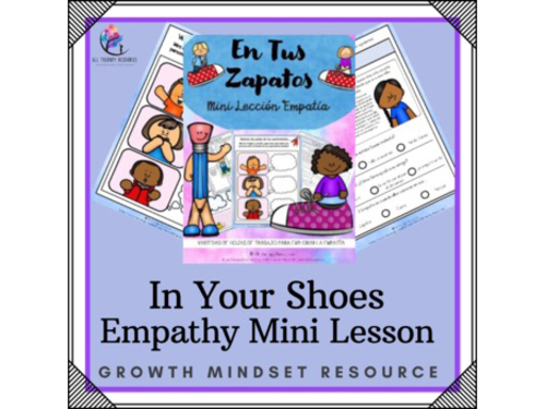 SPANISH VERSION - In Your Shoes - Empathy Mini Lesson -  Learning Printable