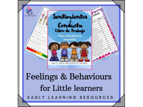 SPANISH VERSION - Feeling & Behavior Workbook FOR LITTLE LEARNERS