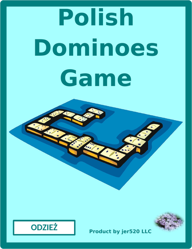 Odzież (Clothing in Polish) Dominoes
