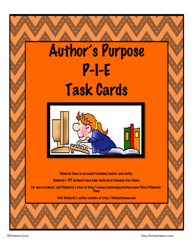 Author's Purpose Task Cards