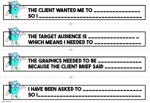 R094 Justification Cue Cards (Creative iMedia J834)