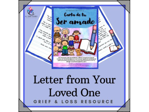 SPANISH VERSION - Letter from Your Loved One - Grief and Loss Activity for Death