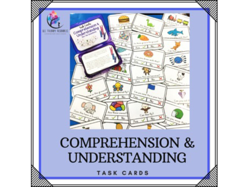 Comprehension Yes No Task Cards - Autism Special Education Speech ESL