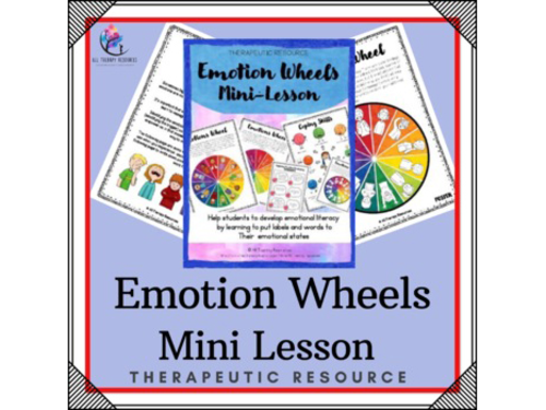 Emotion Feelings Wheels Lesson Craft - Social Emotional Learning