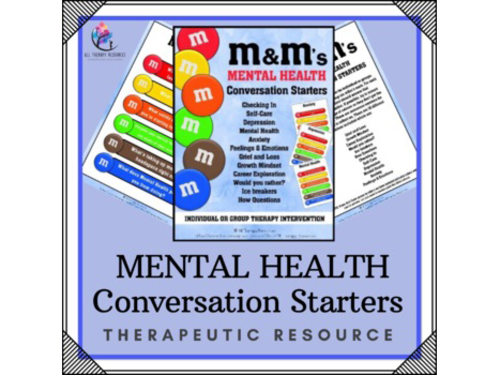 m&m's MENTAL HEALTH CONVERSATION STARTERS Grief Anxiety Depression