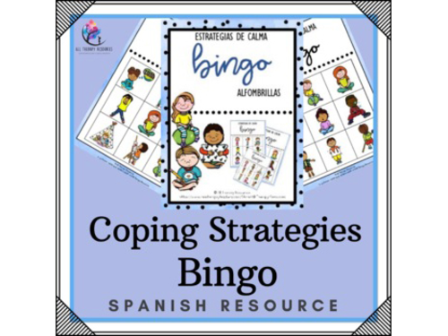 SPANISH VERSION - Calming and Coping Strategies Bingo Activity