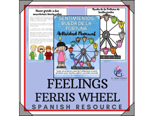 SPANISH VERSION - Feelings Ferris Wheel I Craft Activity I Emotions Lesson