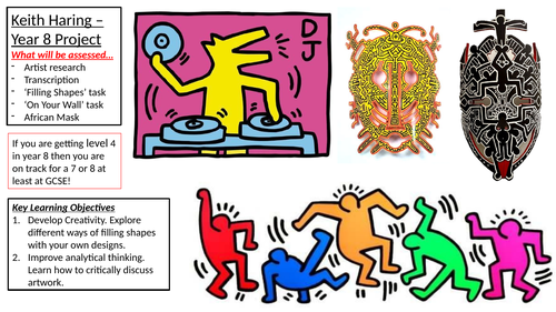 KS3 Art and Design (Year 7/8/9) - Artist Project - Keith Haring