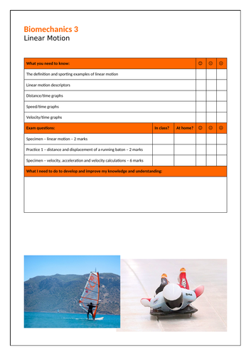 A Level PE - Linear Motion