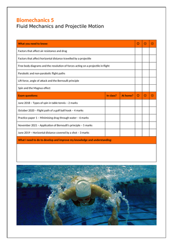 A Level PE - Fluid Mechanics and Projectile Motion