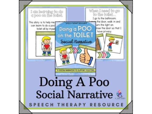 Doing a Poo Social Story -  Special Education Autism - Toileting Hygiene