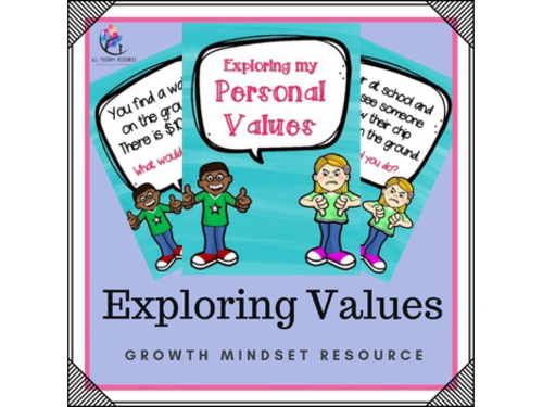 Behavior Support: Exploring Values (growth mindset activity) Homeschool