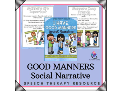 I Have Good Manners | Social Narrative | Classroom Management Social Skills