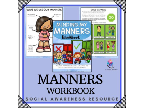 Minding My Manners Workbook | Social Awareness & Character Development