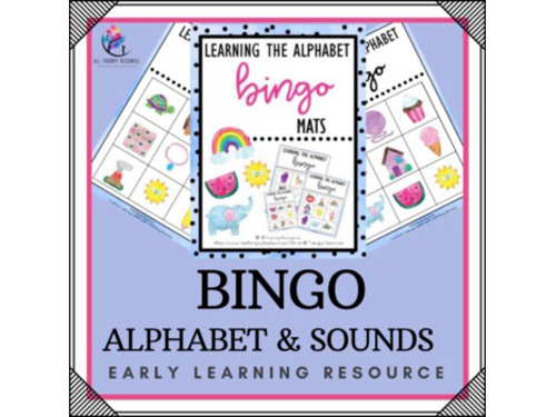 Alphabet Beginning Sounds Bingo Activity - kindergarten preschool