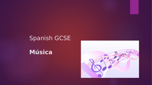 Spanish GCSE Music