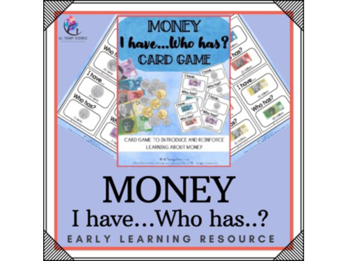 I have Who has Card Game - Money and Counting - Life Skills Autism Visuals SPED