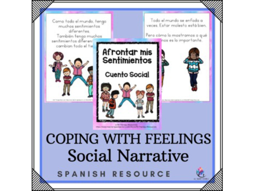 SPANISH VERSION - My Coping with Feelings Book - Social Narrative & Activities