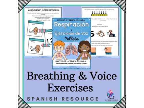 SPANISH VERSION Speech Therapy Language Resource  - Breathing & Voice Exercises