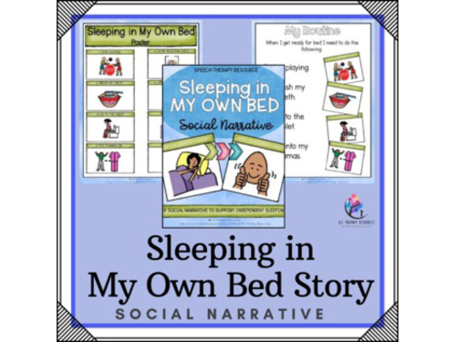 Bedtime Story | Going to Bed | Sleeping in Own Bed Social Narrative & Activities