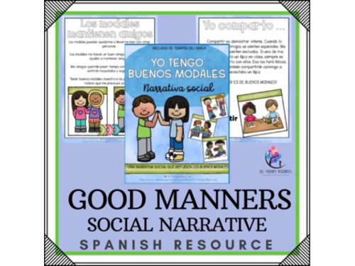 SPANISH VERSION | I Have Good Manners Social Narrative | Classroom Management