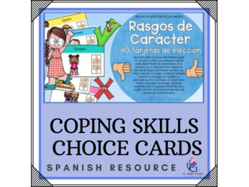 SPANISH VERSION Coping Skills Choice Cards | Helpful & Unhelpful Calm Strategies