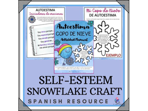 SPANISH VERSION Self-Esteem Winter Counseling Lesson | Social Emotional Learning