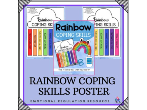 Rainbow Coping Calming Skills | FREEBIE | Social Emotional Learning