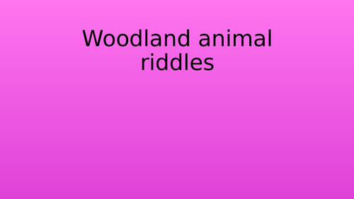 What am I? Animal riddles