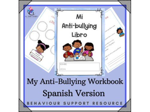 SPANISH VERSION - My Bullying Workbook Social Emotional Counseling Lesson