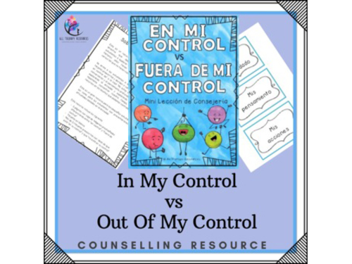SPANISH VERSION What is IN MY CONTROL vs OUT OF MY CONTROL