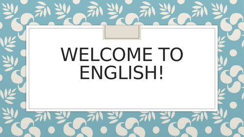 Getting to know you - Intro. Lesson