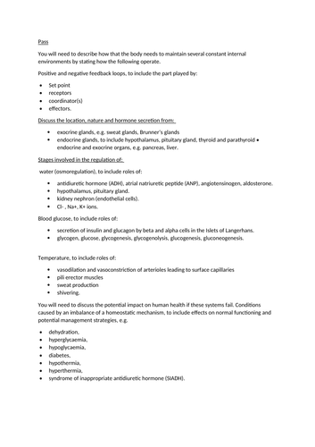 BTEC Applied Science (2016) UNIT 9 helpsheet