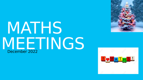 Year 4 maths meetings x5days