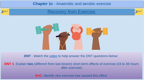 Recovery from exercise - GCSE Physical Education - AQA