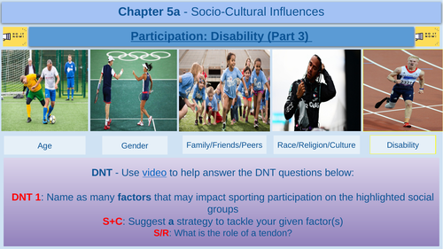 Participation: Disability (Part 3) - GCSE Physical Education - AQA