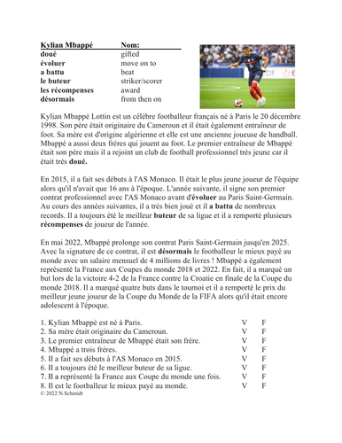 Kylian Mbappé Biographie en Français: French Biography on World Cup Star