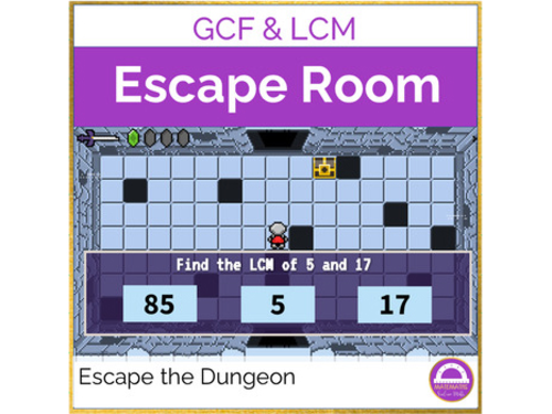 GCF and LCM Math Activity | Digital Escape Room