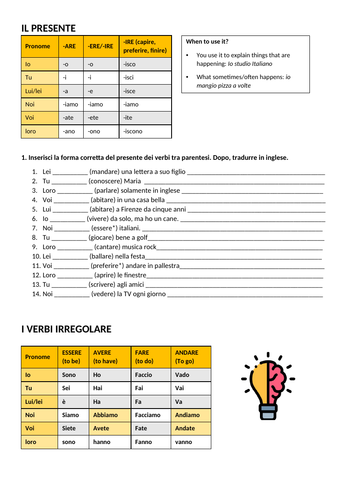 Y10 Italian - Unit 2 - Il Tempo Libero