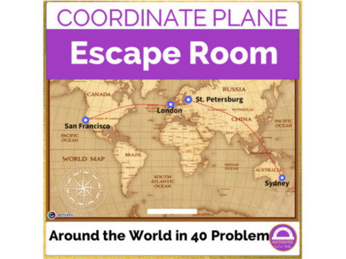 Plotting Points on a Coordinate Plane Activity | Math Digital Escape Room