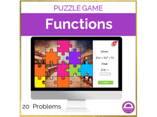 Evaluating Functions Jigsaw Puzzle | Math Digital Activity