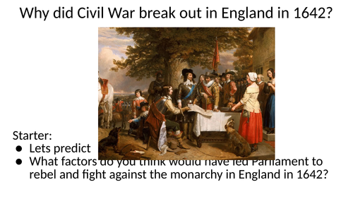 why did the english civil war start essay