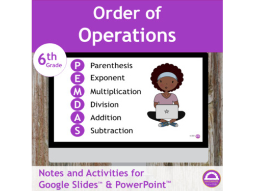 Math Order of Operations Notes and Activities