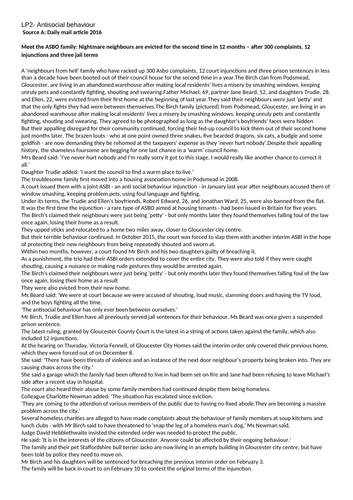 AQA GCSE Language Mock Paper 2, with tips