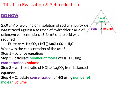 BTEC Applied Science Unit Assignment A Scheme of Work (titrations, standard solutions & colorimetry)