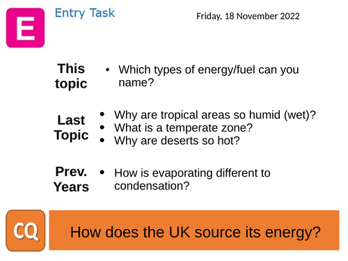 UK energy use