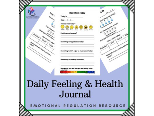 Behavior Support: Daily Feeling Good and Healthy Journal - Homeschool