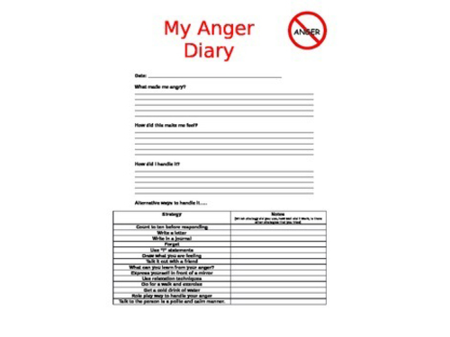 Behaviour Support: Anger Diary